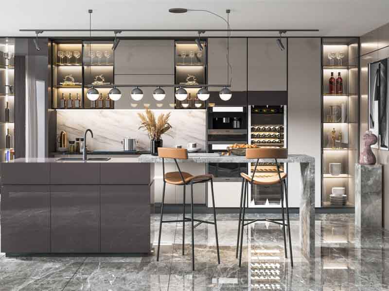 德陽(yáng)小廚房裝修原則，合理布局保證空間且不擁擠