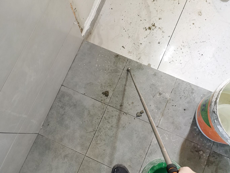 地磚鋪設(shè)驗收現(xiàn)場