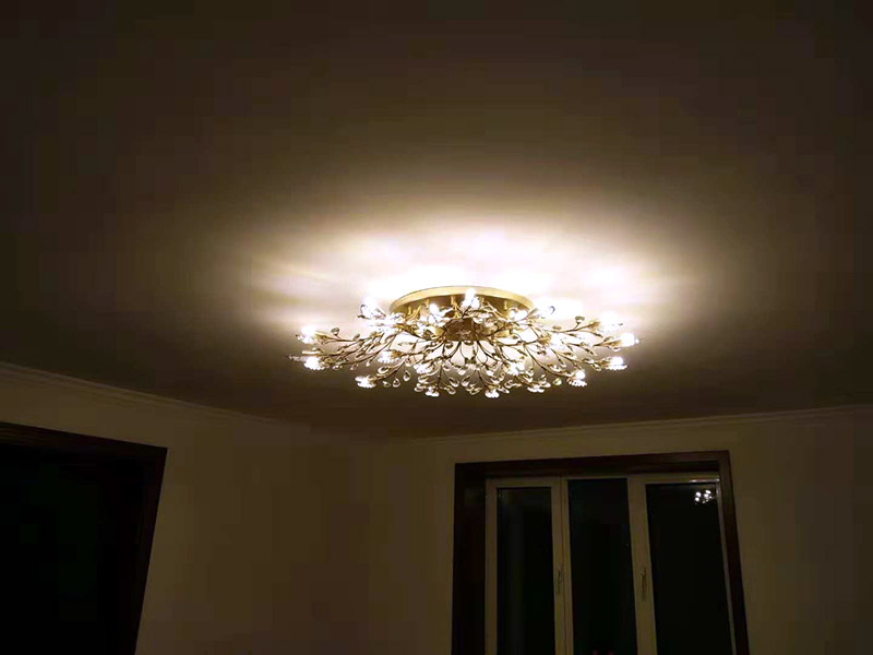 燈具安裝維修：燈具安裝主要有普通式燈頭安裝和掉線式燈頭安裝。普通式燈頭安裝將電源線留足維修長度后剪除多余電源線，然后剝出線頭，采用連接螺釘將燈座安在接線盒上。掉線式燈頭安裝是將電源線留足維修長度后剪除余線并剝出線頭，把導線穿過燈頭底座，用連接螺釘把底座固定在接線盒上。燈具安裝完成后，可以打開電源，測試燈具是否可以正常的使用。