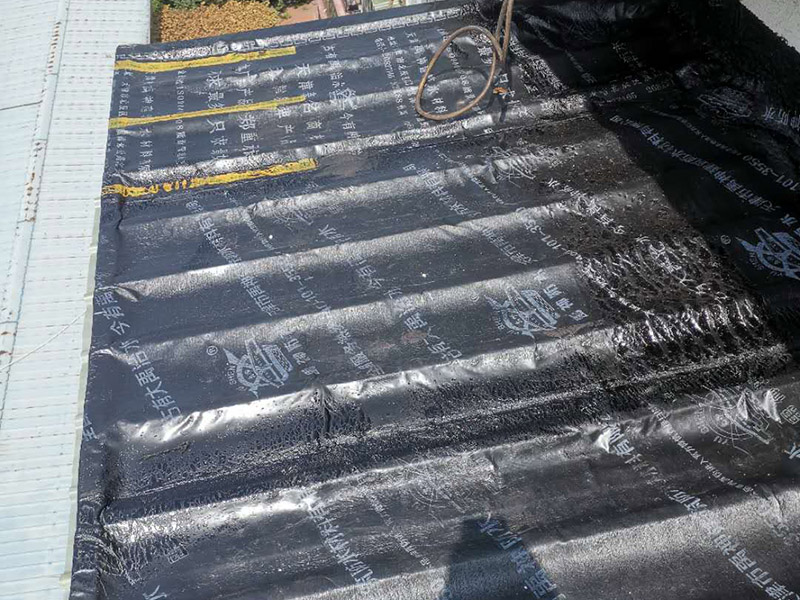 陽臺雨棚防水處理：1.清潔雨棚的表面;2.在需防水處理的區(qū)域涂上基層防水涂料，當(dāng)其仍為濕潤時，把適合尺寸的縫織聚酯布鋪于其上，確?？p織聚酯布不起泡，不起皺，再用基層防水涂料浸透縫織聚酯布，至全干;3.最后涂兩層表層防水涂料;4.養(yǎng)護。