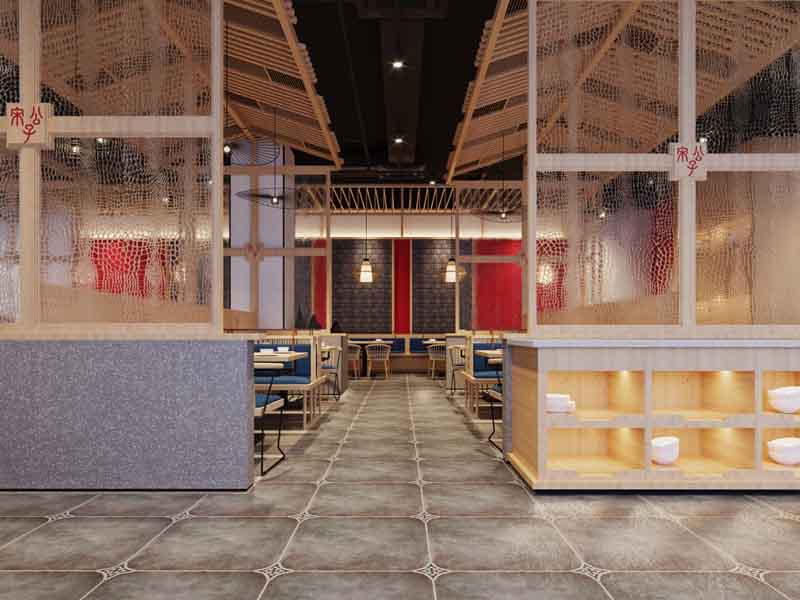 德陽(yáng)燒烤店裝修色調(diào)要自然，地板防滑工作很重要