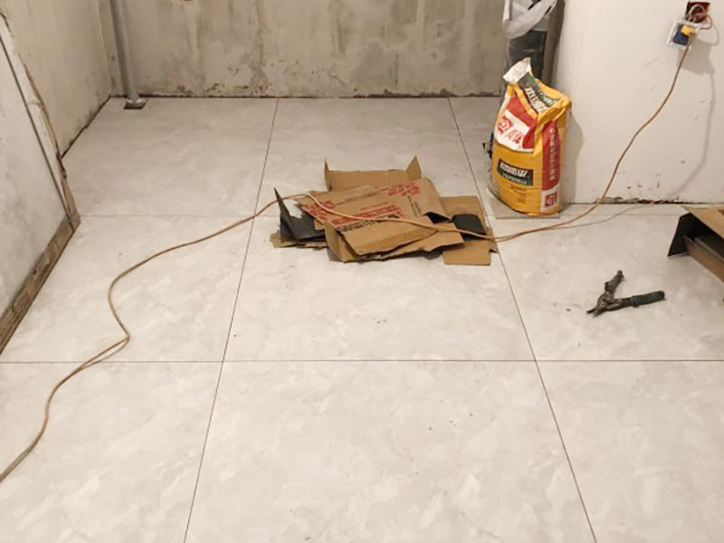 地面瓷磚鋪貼施工