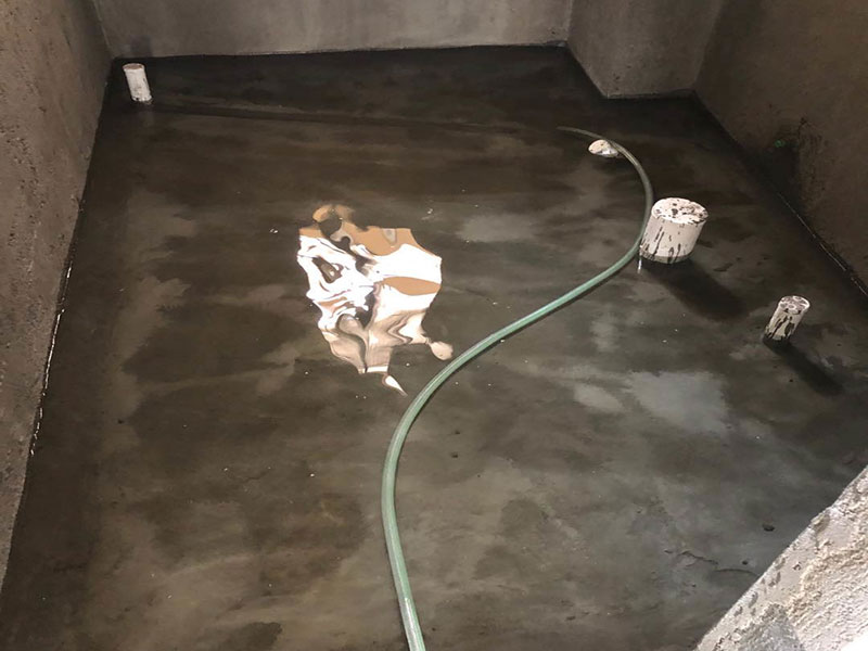 廁所閉水試驗(yàn)現(xiàn)場