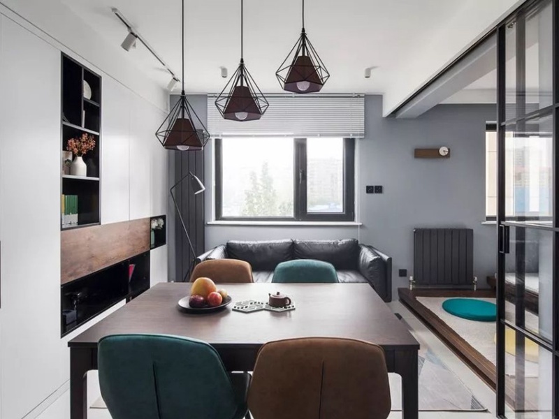 成都空港陸號5平方餐廳裝修設計效果圖