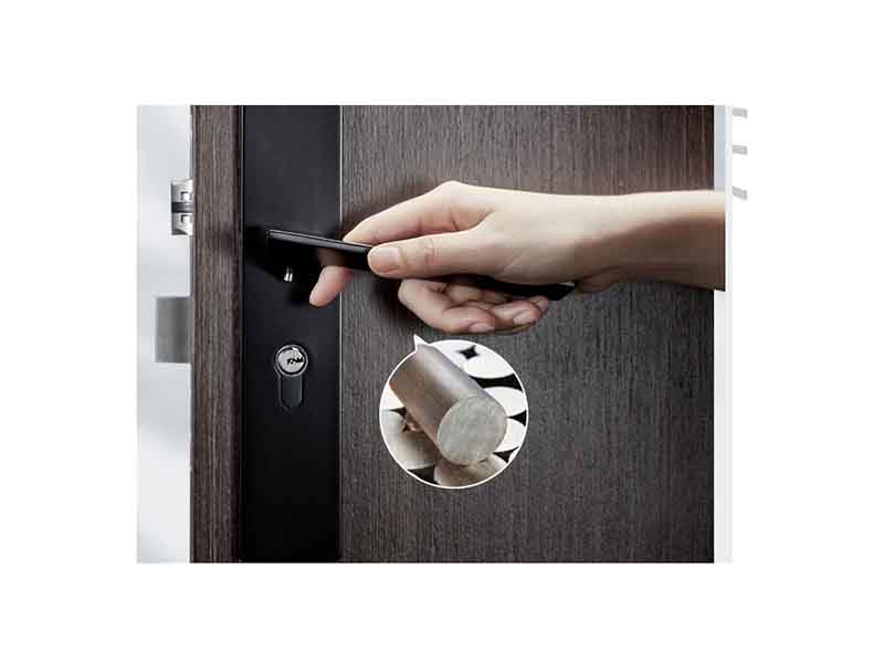 防盜門把手?jǐn)嗔嗽趺床鹋f和安裝，一把螺