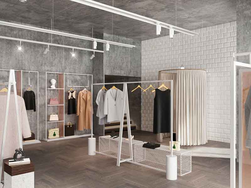 一般的女裝店時(shí)尚風(fēng)格裝修，需要兼顧方