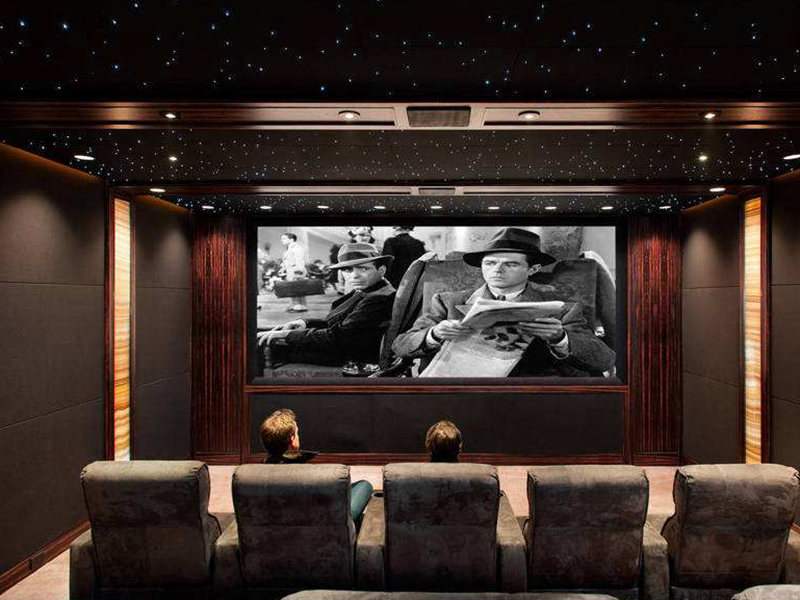 現(xiàn)代簡約視聽室裝修圖