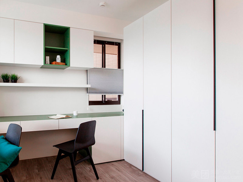 混搭風書房裝修實景圖