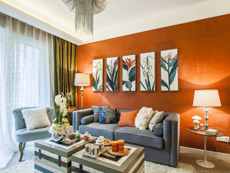 東南亞風舊房改造案例客廳