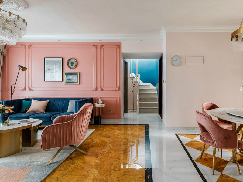 孝感市云夢縣別墅客廳裝修設(shè)計