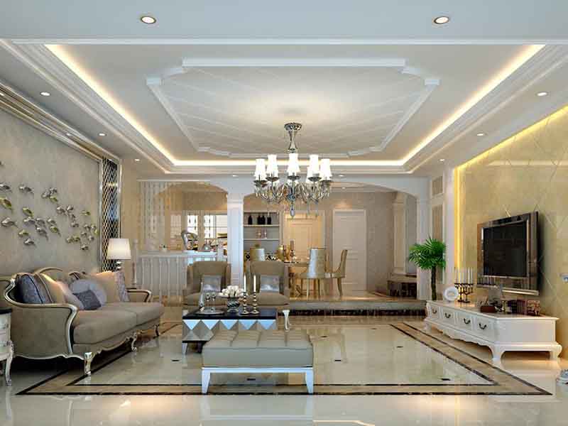 中山市區(qū)50平米室內(nèi)電路改造裝修-燈具安裝