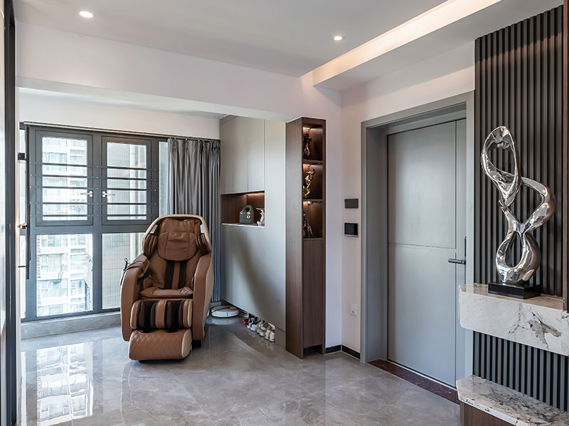 宿遷市宿豫區(qū)大平層別墅裝潢裝修-玄關裝修