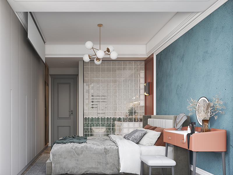 莆田市城廂區(qū)新中式風格裝修設計-臥室裝修
