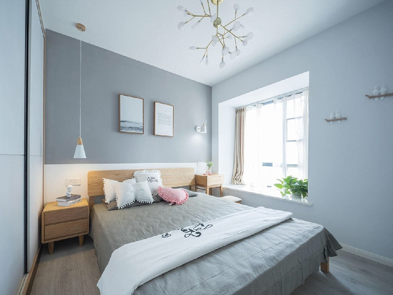 湘潭市雨湖區(qū)85平簡約風(fēng)格裝修設(shè)計-臥室裝修