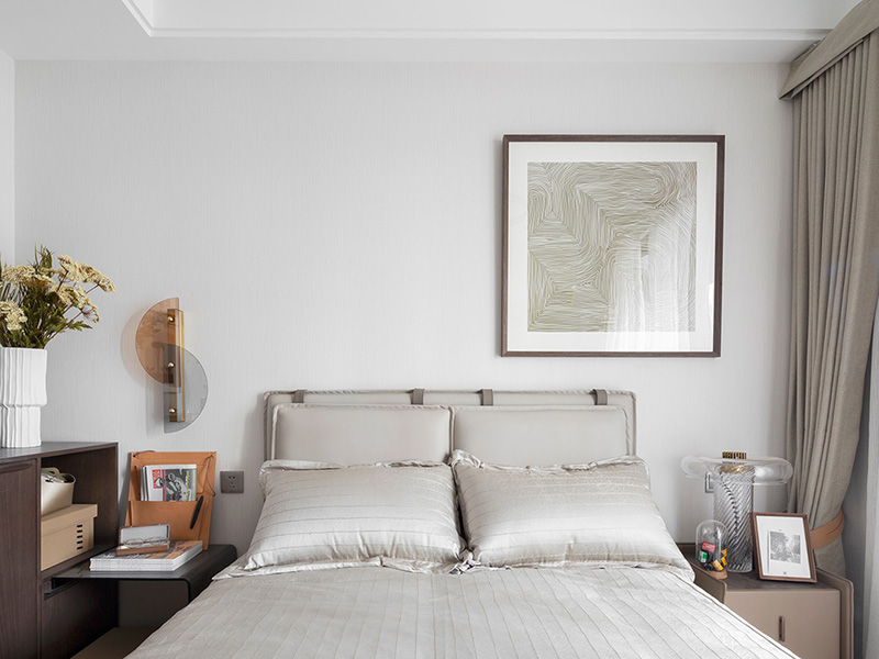 隨州市曾都區(qū)新中式風格裝修設計-臥室設計