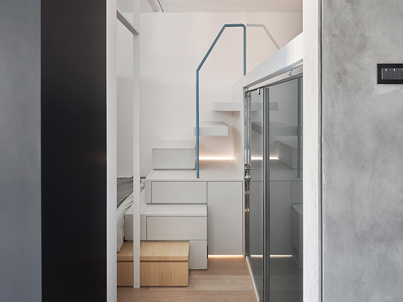 三門(mén)峽市湖濱區(qū)loft公寓裝修設(shè)計(jì)-樓梯設(shè)計(jì)