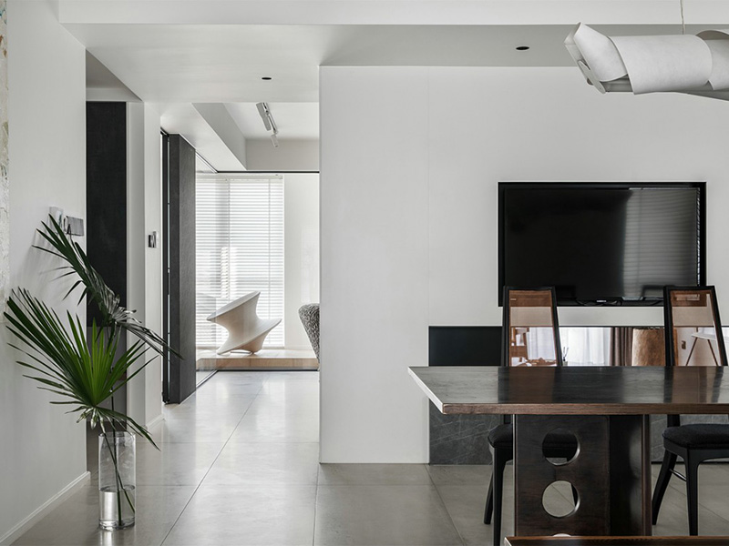 安順市西秀區(qū)大平層客餐廳裝修設(shè)計-餐廳設(shè)計